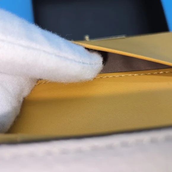 MCM Navy and Beige Leather Wallet - Picture 7 of 11